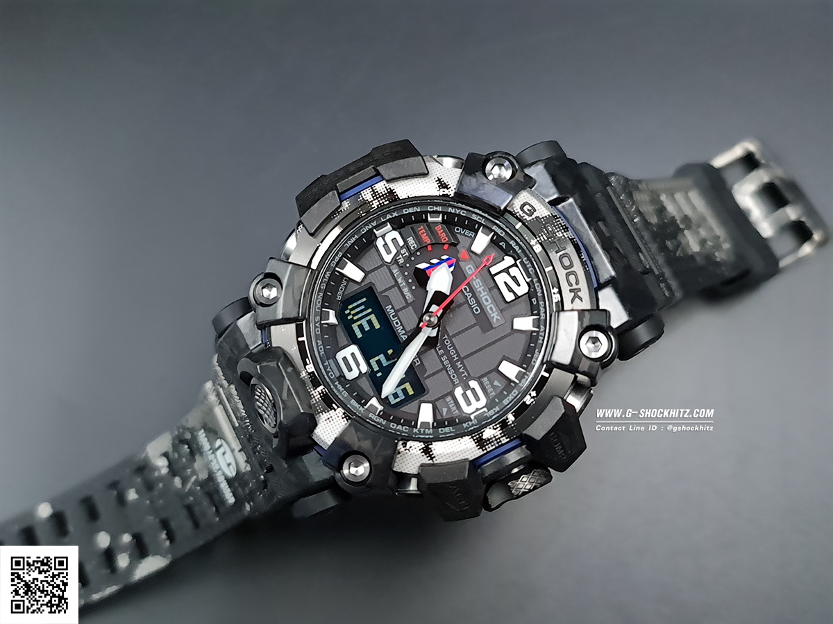 CASIO G-SHOCK นาฬิกาข้อมือ นาฬิกากันน้ำ นาฬิกาของแท้ ประกันศูนย์ CMG 1 ปี รุ่น GWG-2000TLC-1A นาฬิกาสีดำ