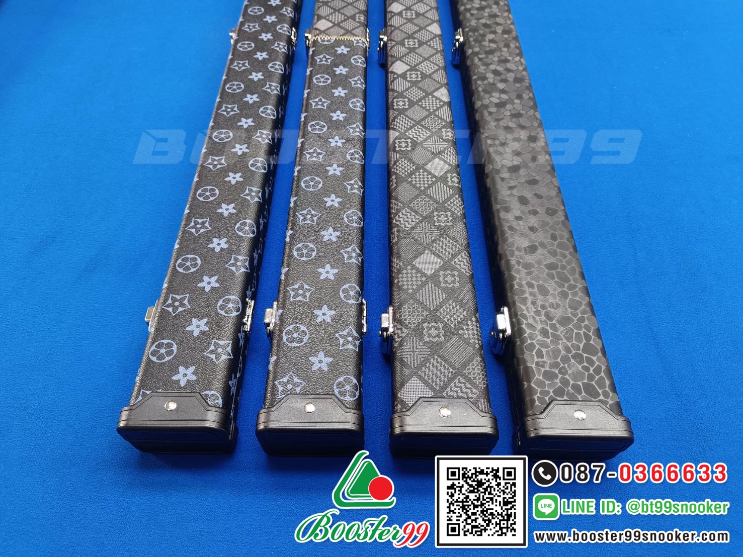 กล่องใส่ ไม้คิว ท่อนเดียว 2ช่อง หุ้มหนังPU รุ่นพิเศษ (ราคา 1ใบ)