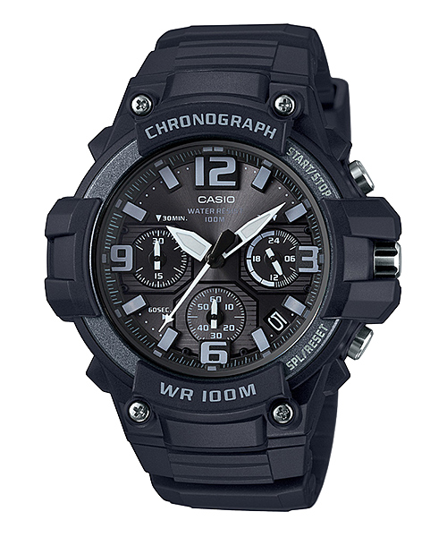 CASIO นาฬิกาคาสิโอ นาฬิกาข้อมือ นาฬิกากันน้ำ นาฬิกาของแท้ ประกันศูนย์ CMG 1 ปี รุ่น MCW-100H-1A3 นาฬิกาสีดำ