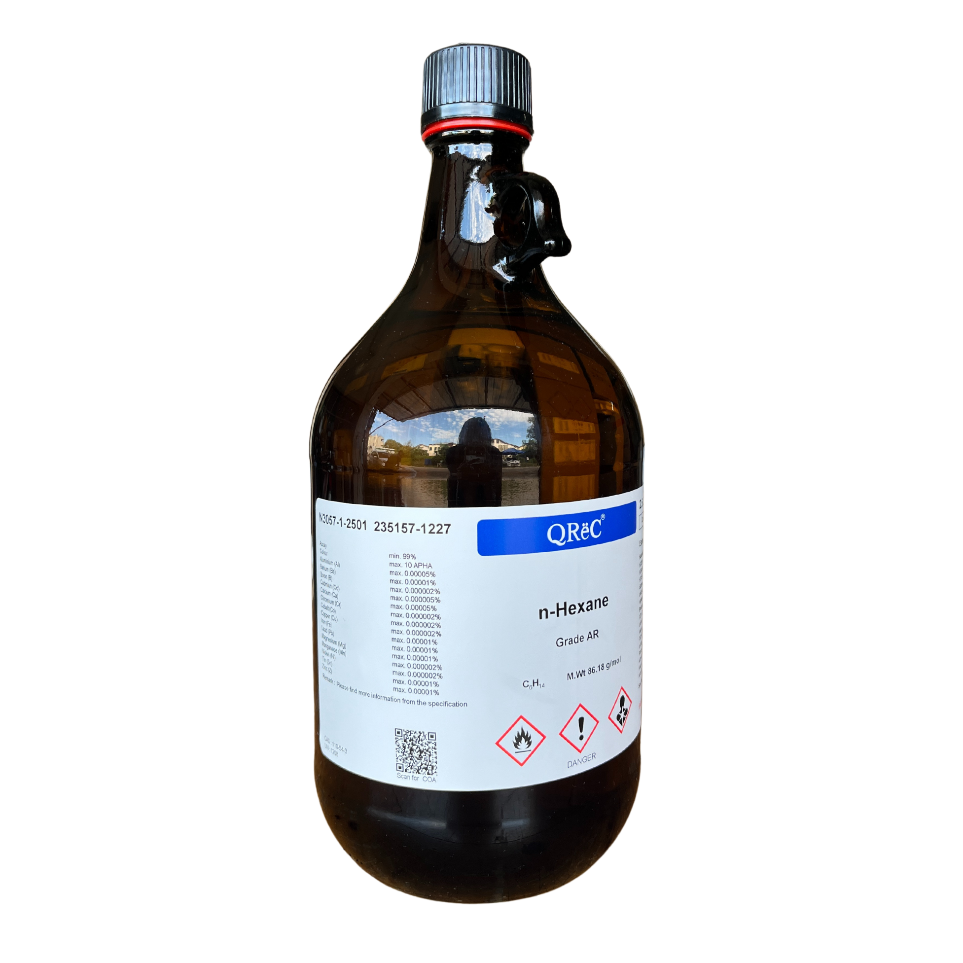 n-Hexane 99%, AR(glass) QReC™