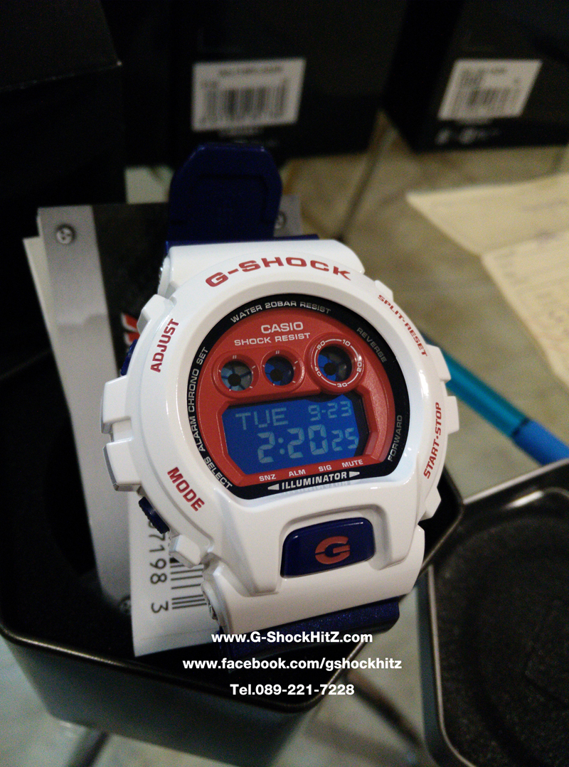 CASIO G-SHOCK นาฬิกาข้อมือ นาฬิกากันน้ำ นาฬิกาของแท้ ประกันศูนย์ CMG 1 ปี รุ่น GD-X6900CS-7 นาฬิกาสีขาว