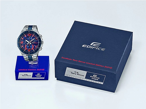 CASIO EDIFICE นาฬิกาข้อมือ นาฬิกากันน้ำ นาฬิกาของแท้ ประกันศูนย์ CMG 1 ปี รุ่น EFR-564TR-2A นาฬิกาสีน้ำเงิน