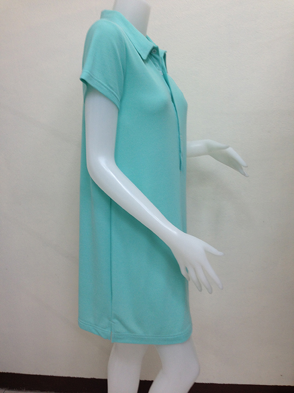 เดรสโปโล ท้อง/ไม่ท้องก็ใส่ได้ สวยคล่องตัวในลุค Sport Mom ผ้าเนื้อดีนิ่ม สีเขียวมิ้นต์