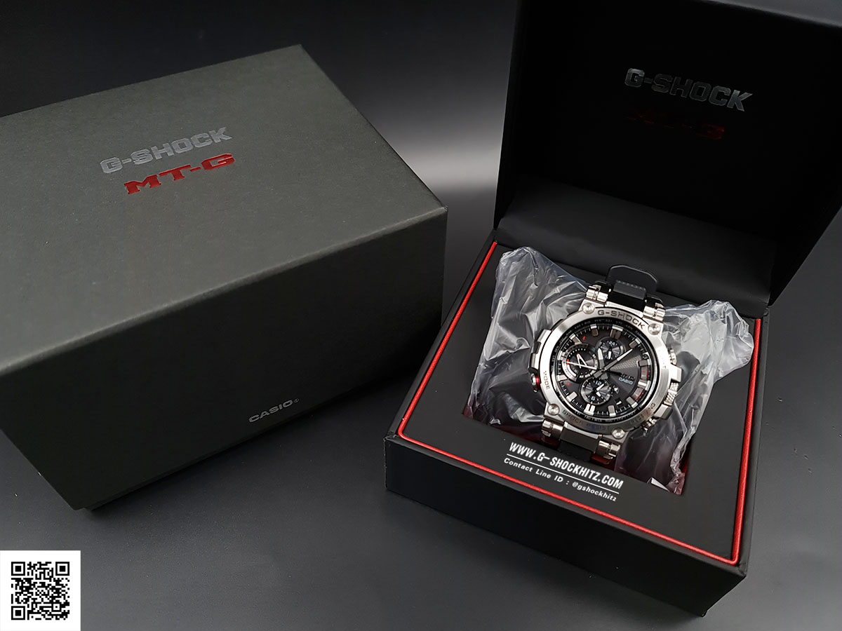 CASIO MID YEAR SALE G-SHOCK นาฬิกาข้อมือ นาฬิกากันน้ำ นาฬิกาของแท้ ประกันศูนย์ CMG 1 ปี รุ่น MTG-B1000-1A นาฬิกาสีเงิน