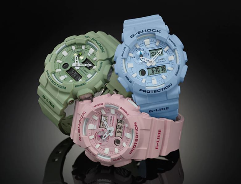 CASIO G-SHOCK นาฬิกาข้อมือ นาฬิกากันน้ำ นาฬิกาของแท้ ประกันศูนย์ CMG 1 ปี รุ่น GAX-100CSA-2A นาฬิกาสีฟ้า