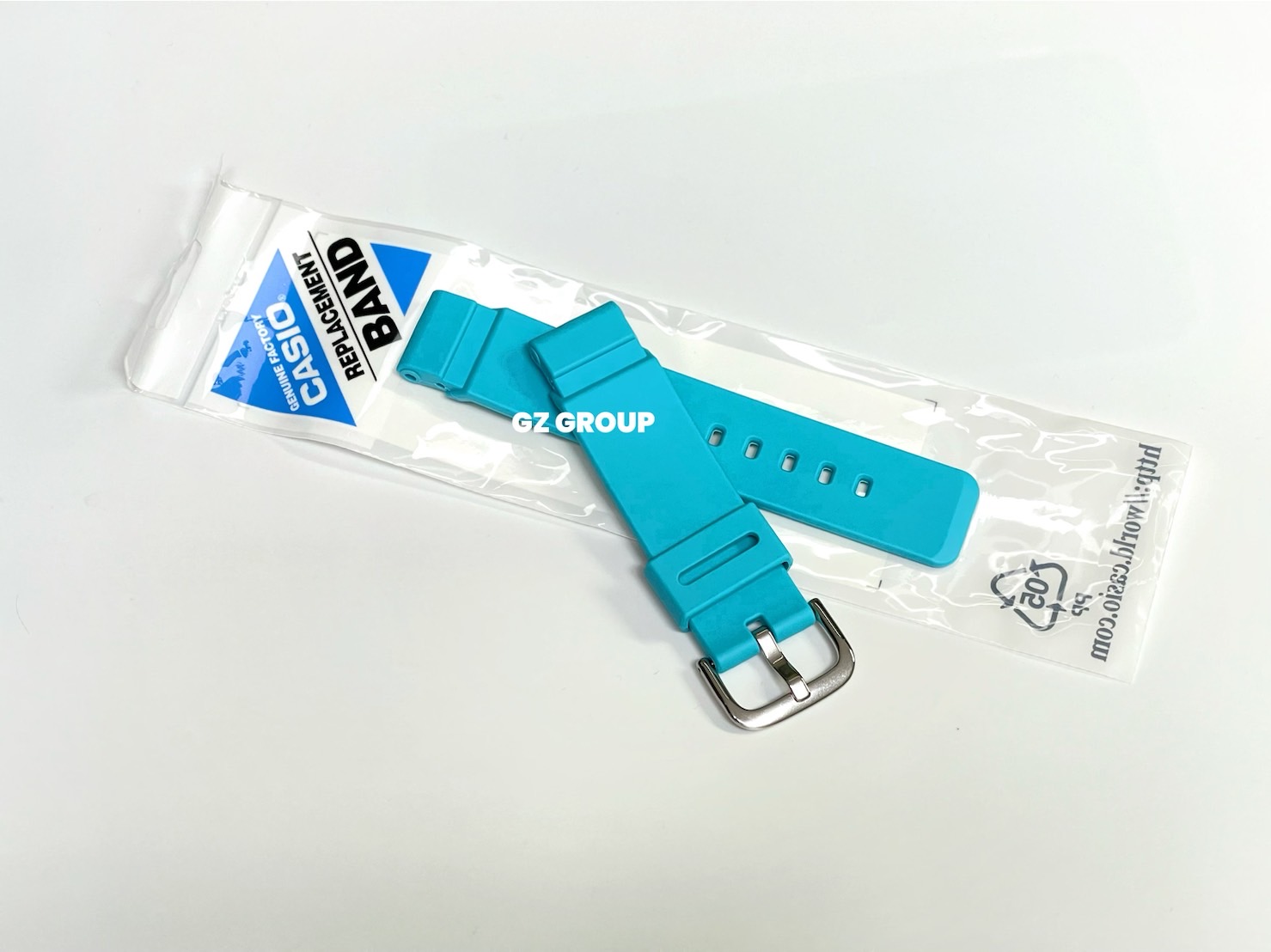 CASIO GENUINE FACTORY CASIO REPLACEMENT อะไหล่นาฬิกา BABY-G รุ่น BGD-180FB-2 ชุดสายสีฟ้า