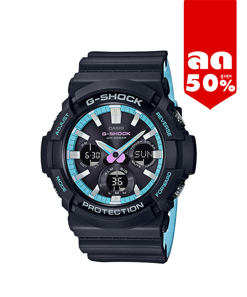 CASIO G-SHOCK นาฬิกาข้อมือ นาฬิกากันน้ำ นาฬิกาของแท้ ประกันศูนย์ CMG 1 ปี รุ่น GAS-100PC-1A นาฬิกาสีดำ