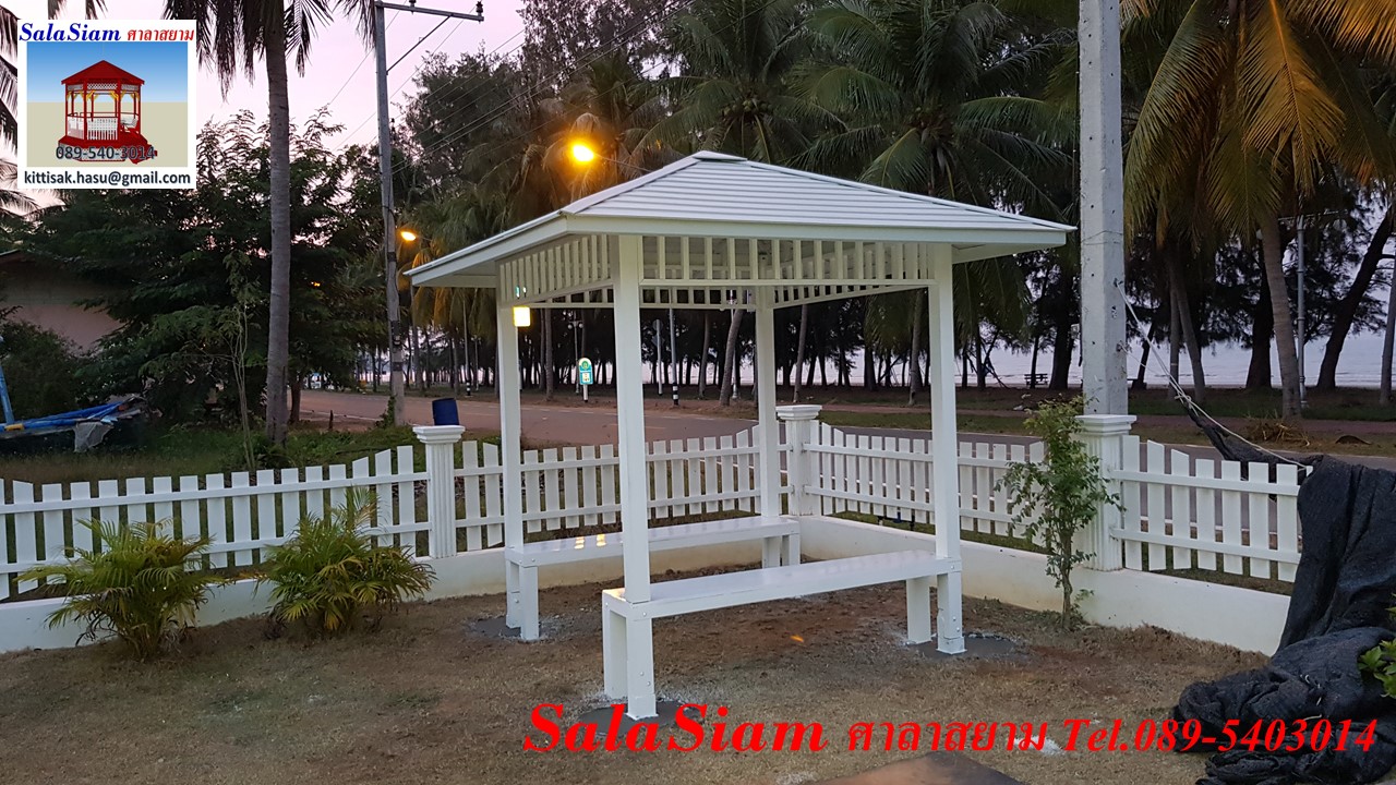 ผลงานการส่งมอบศาลาทรงบาหลีไม่มีพื้นของ Prantiva Villa หาดสามร้อยยอด อำเภอสามร้อยยอด ประจวบคีรีขันธ์