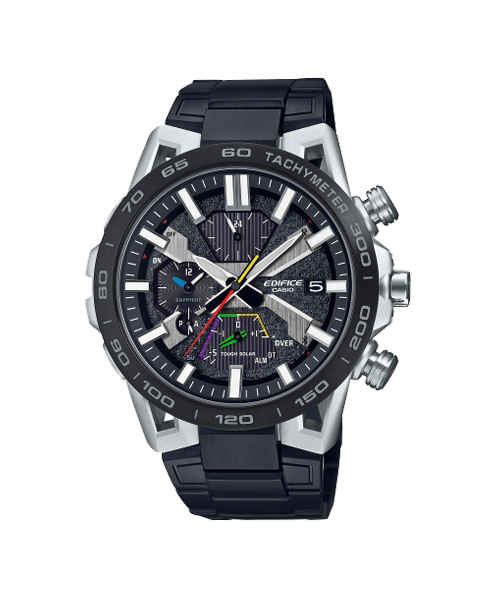 CASIO EDIFICE นาฬิกาข้อมือ นาฬิกากันน้ำ นาฬิกาของแท้ ประกันศูนย์ CMG 1 ปี รุ่น EQB-2000DC-1A นาฬิกาสีดำ