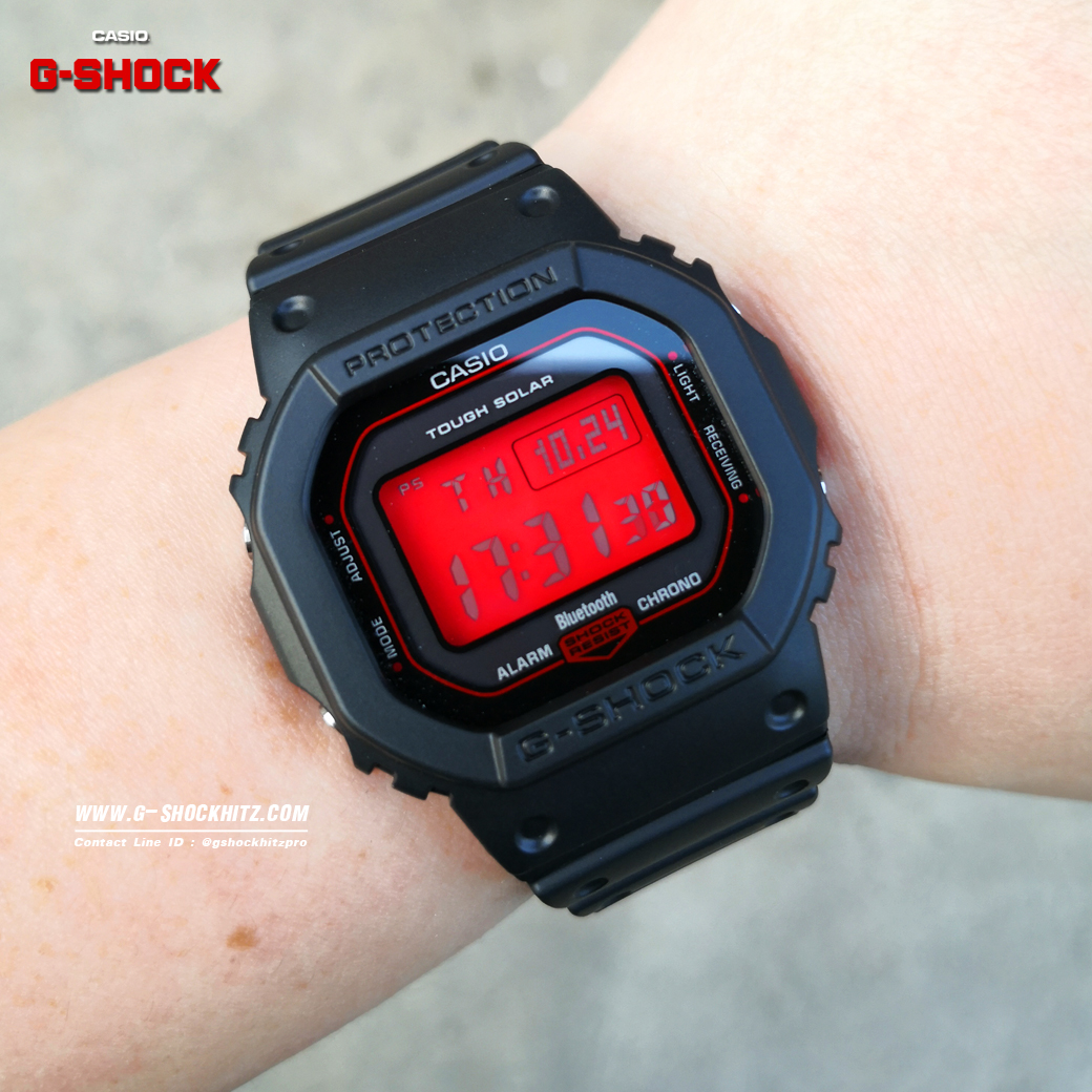 CASIO G-SHOCK นาฬิกาข้อมือ นาฬิกากันน้ำ นาฬิกาของแท้ ประกันศูนย์ CMG 1 ปี รุ่น GW-B5600AR-1 นาฬิกาสีดำ