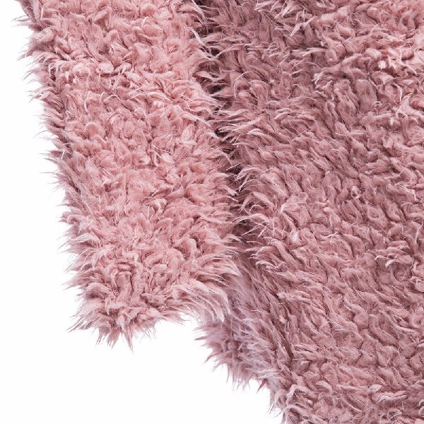 Ichi เสื้อคลุม ขน fluffy coat สีชมพูอ่อน เสื้อกันหนาวแต่งขนสีขาว แบรนด์เนม ICHI JAPAN แท้ 100% แพทเทินสวย หรู มากคะ Size S/M ชมพู