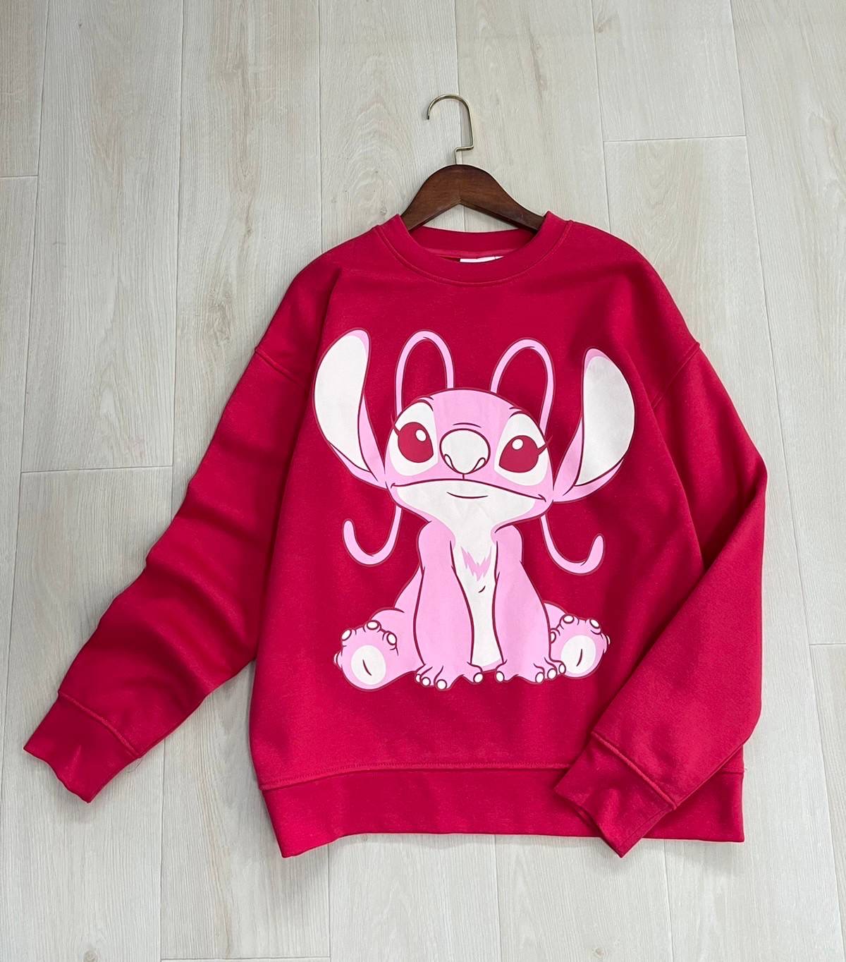 Disney เสื้อสเวตเตอร์ Disney แขนยาว สีเทา ลาย stiff