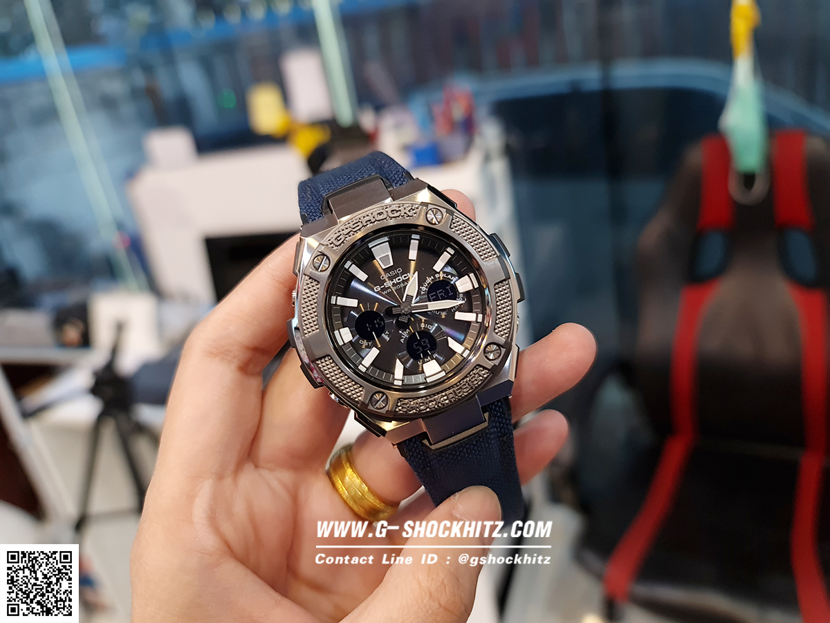 CASIO G-SHOCK นาฬิกาข้อมือ นาฬิกากันน้ำ นาฬิกาของแท้ ประกันศูนย์ CMG 1 ปี รุ่น GST-S330AC-2A นาฬิกาสีดำ