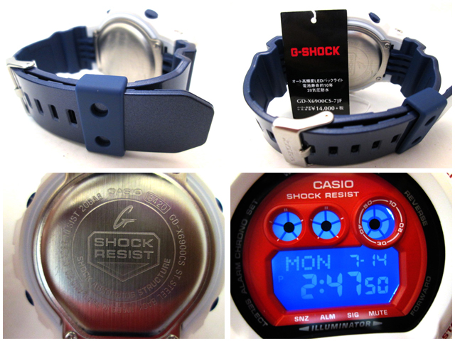 CASIO G-SHOCK นาฬิกาข้อมือ นาฬิกากันน้ำ นาฬิกาของแท้ ประกันศูนย์ CMG 1 ปี รุ่น GD-X6900CS-7 นาฬิกาสีขาว