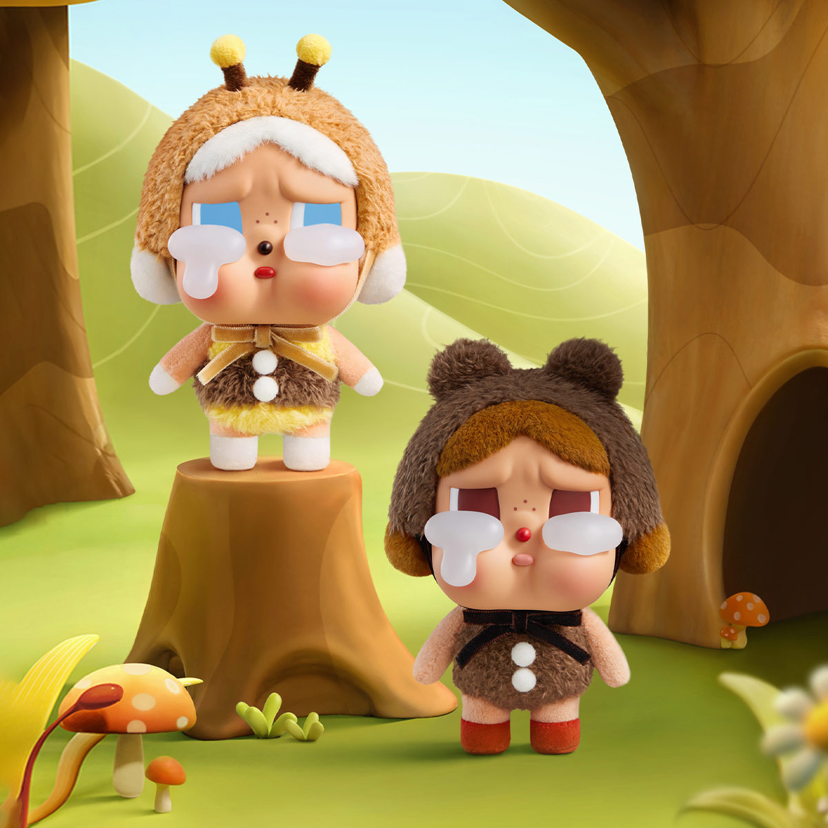 POP MART พวงกุญแจCRYBABY Crying Again Series Vinyl Face Plush Blind Box