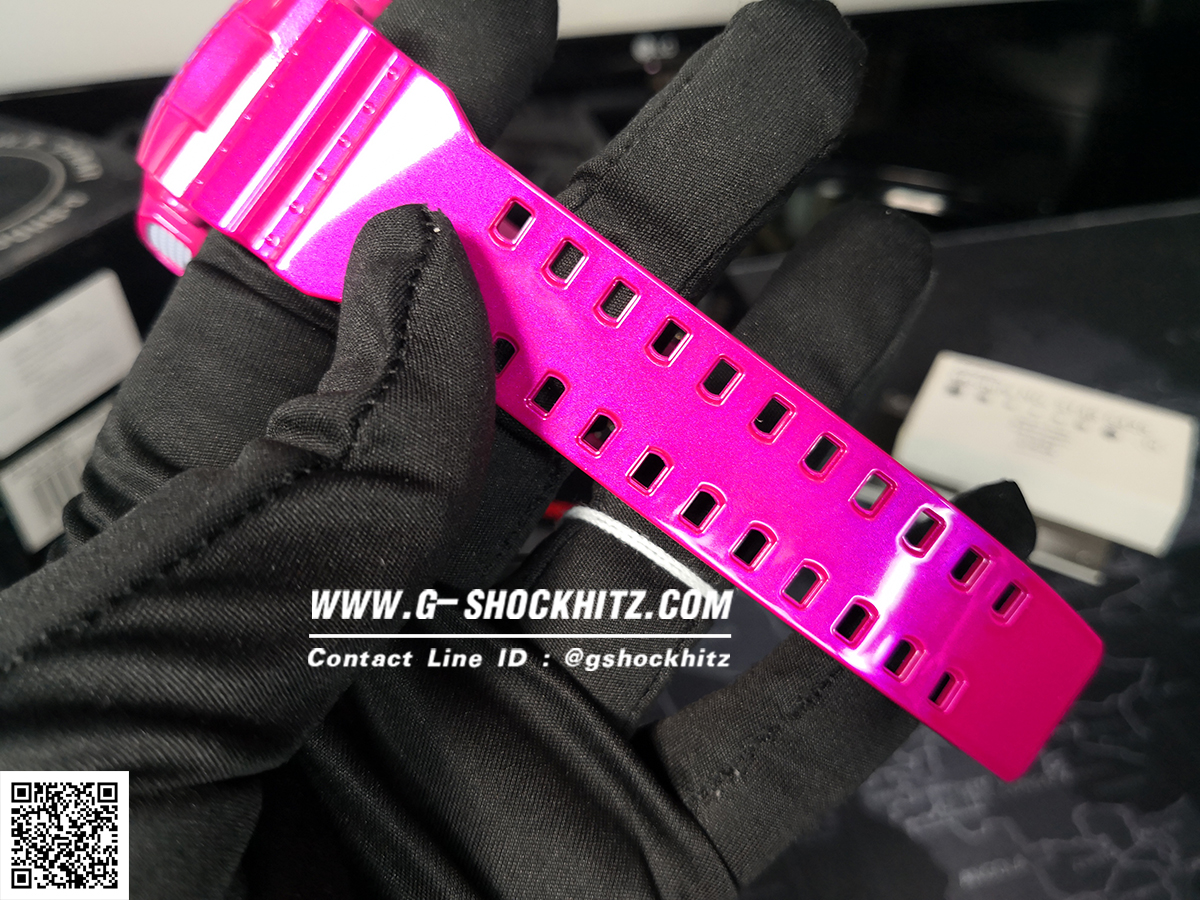 CASIO G-SHOCK นาฬิกาข้อมือ นาฬิกากันน้ำ นาฬิกาของแท้ ประกันศูนย์ CMG 1 ปี รุ่น GA-110MC-4A นาฬิกาสีชมพู