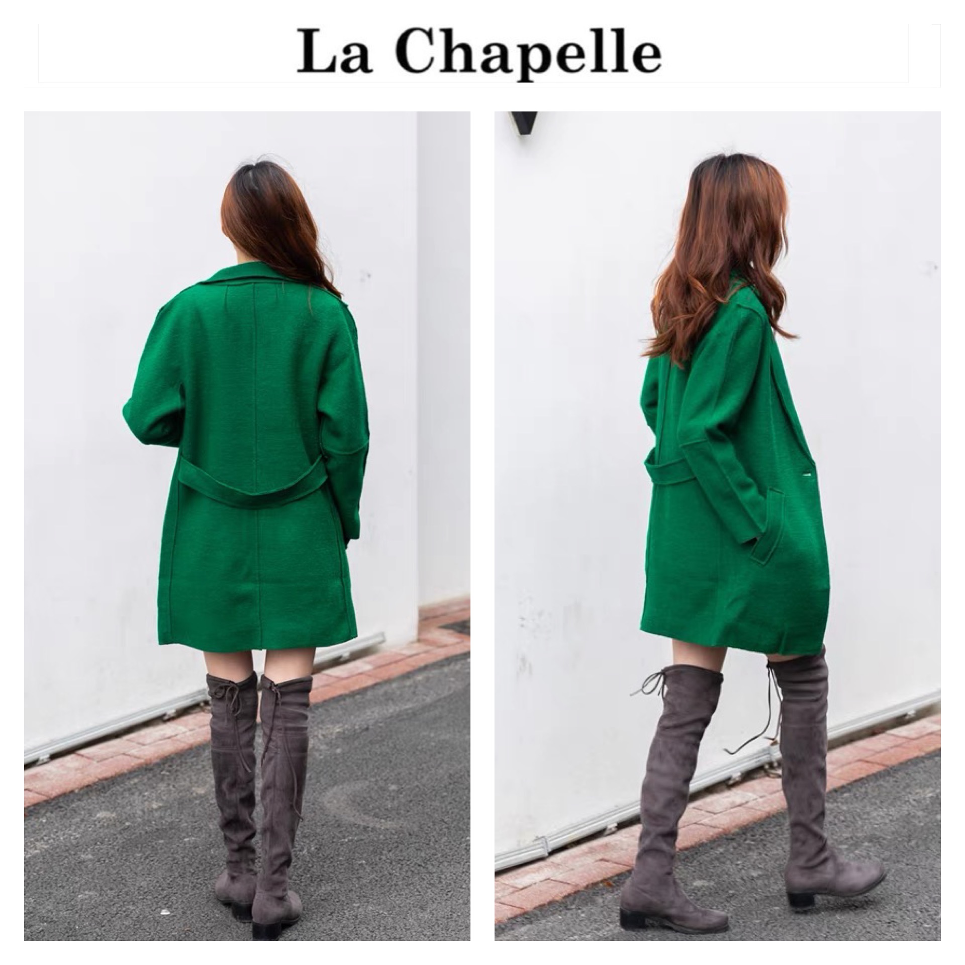 เสื้อโค้ท peacoat เสื้อโค้ทเฟอร์ โค้ทสีแแดง แบรนด์ La chapelle