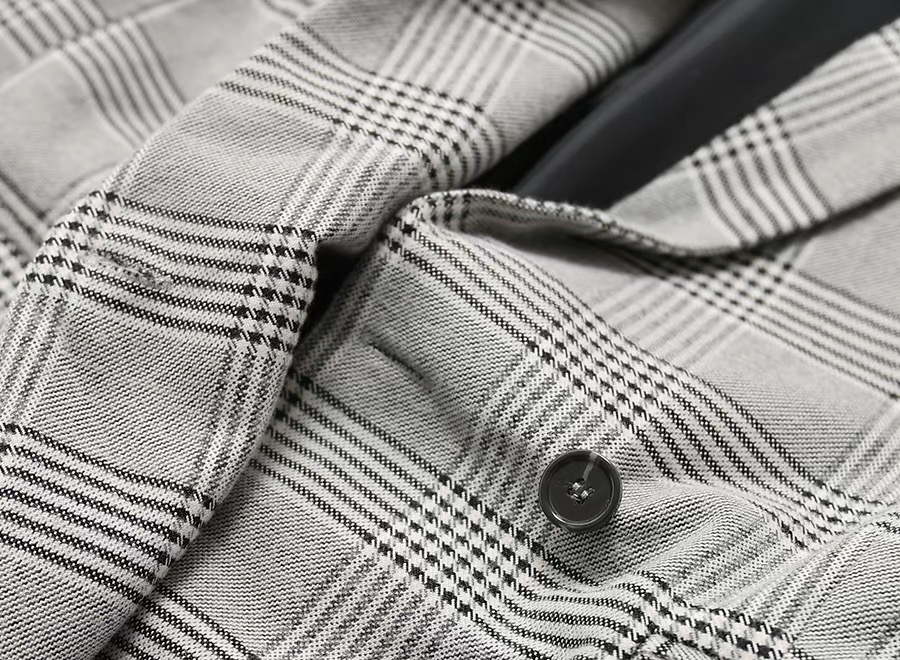 เสื้อโค้ท เสื้อคลุม ทรงสูท ลายตาราง checked plaid blazer gingerham เสื้อคลุม เบลเซอร์ Blazer check ❄️แบรนด์✨H&M✨ แท้💯% แบรนด์ สำเนา