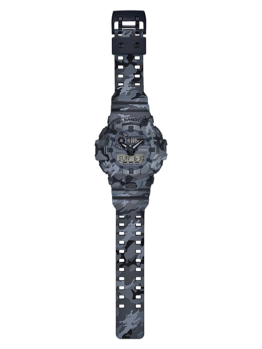 CASIO G-SHOCK นาฬิกาข้อมือ นาฬิกากันน้ำ นาฬิกาของแท้ ประกันศูนย์ CMG 1 ปี รุ่น GA-700CM-8A นาฬิกาสีเทา