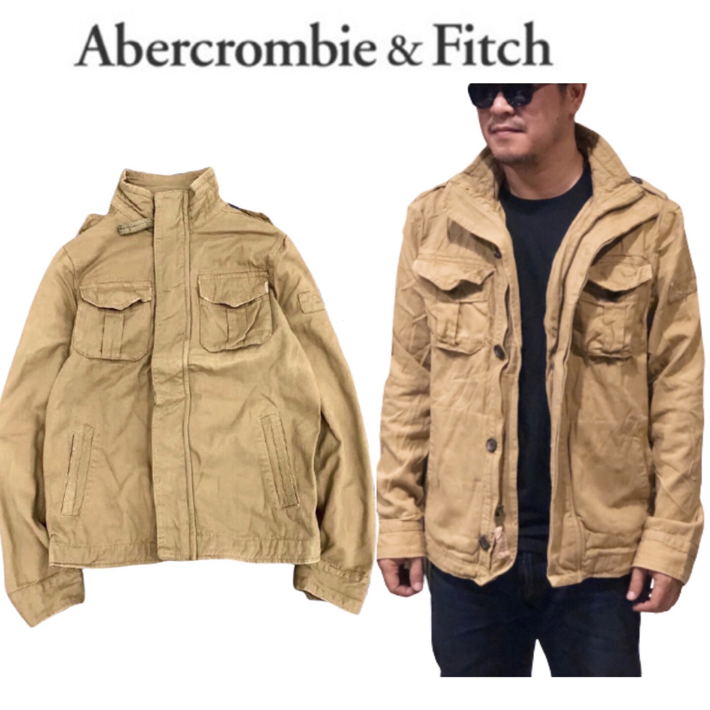 Abercrombie fitch เสื้อเขียวทหาร เสื้อนอกแนวทหาร เสื้อคลุมทหาร แพทเทินสวย เท่ห์มาก แบรนด์Abercrombie& Fitch คะ Size S/M/L/XL สำเนา สำเนา สำเนา น้ำตาล