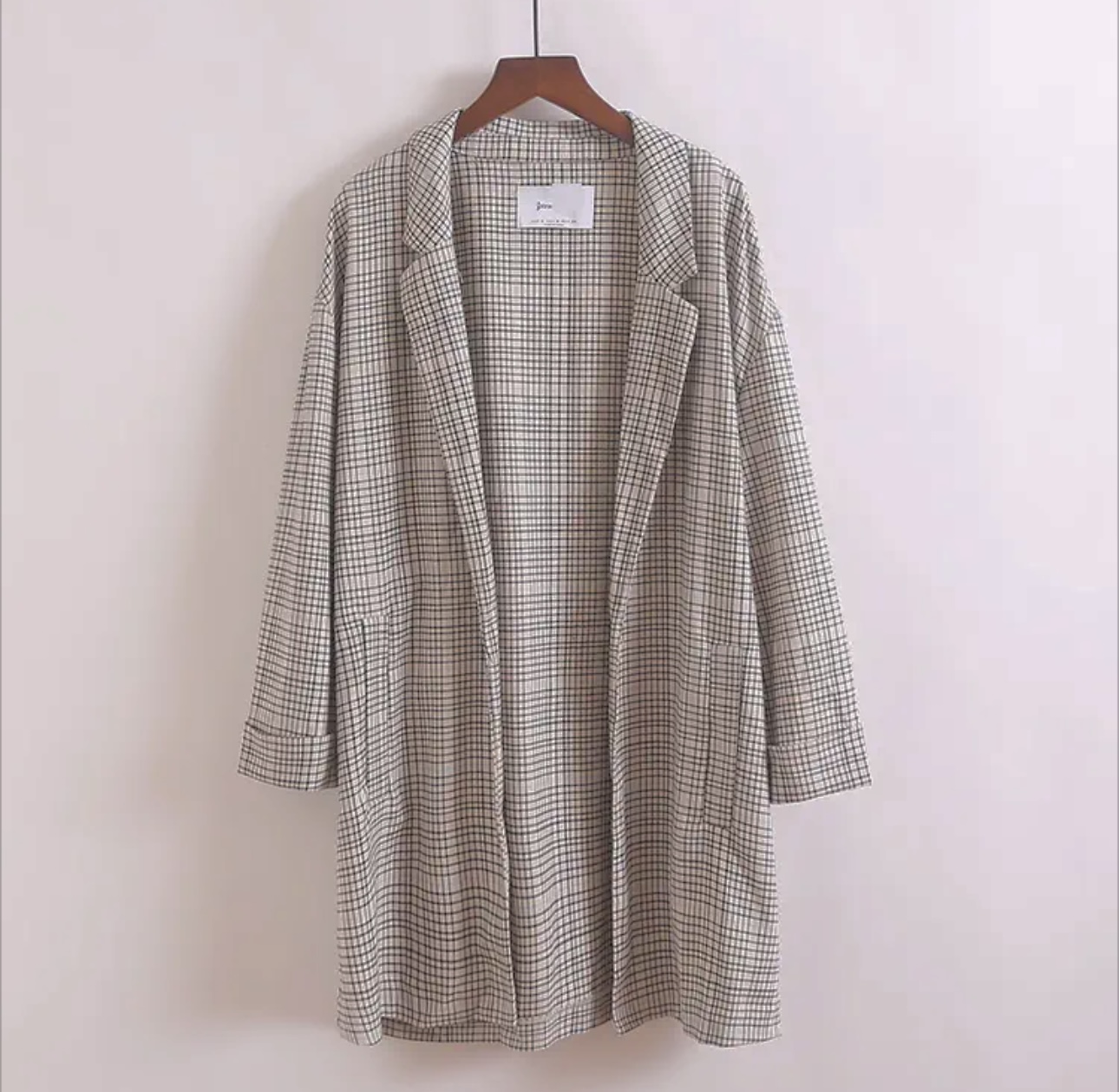 เสื้อโค้ท เบลเซอร์ โค้ทลายตาราง checked แบรนด์ STRADIVARIUS