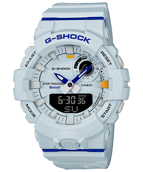 CASIO G-SHOCK นาฬิกาข้อมือ นาฬิกากันน้ำ นาฬิกาของแท้ ประกันศูนย์ CMG 1 ปี รุ่น GBA-800DG-7A นาฬิกาสีขาว