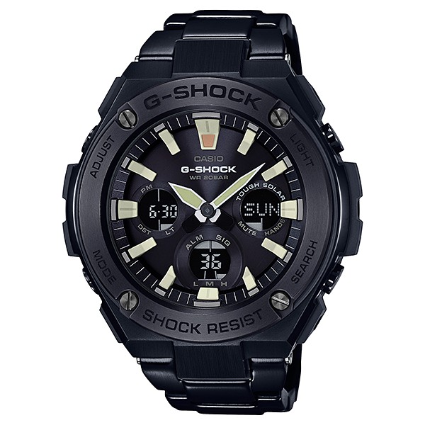 CASIO G-SHOCK นาฬิกาข้อมือ นาฬิกากันน้ำ นาฬิกาของแท้ ประกันศูนย์ CMG 1 ปี รุ่น GST-S130BD-1A นาฬิกาสีดำ