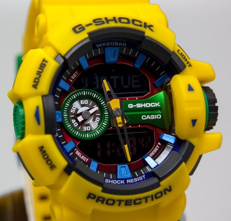 CASIO G-SHOCK นาฬิกาข้อมือ นาฬิกากันน้ำ นาฬิกาของแท้ ประกันศูนย์ CMG 1 ปี รุ่น GA-400-9A นาฬิกาสีเหลือง