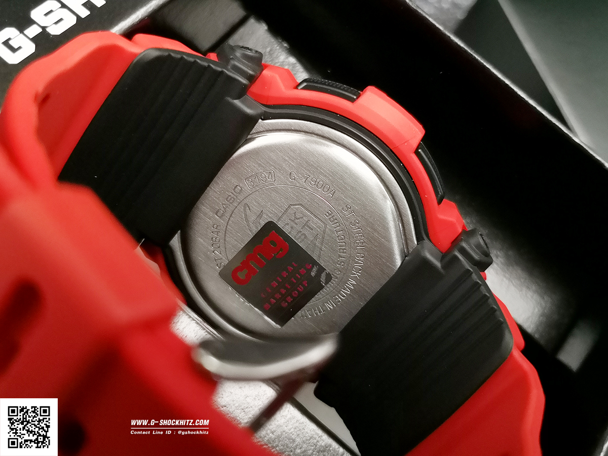 CASIO G-SHOCK นาฬิกาข้อมือ นาฬิกากันน้ำ นาฬิกาของแท้ ประกันศูนย์ CMG 1 ปี รุ่น G-7900A-4D นาฬิกาสีแดง
