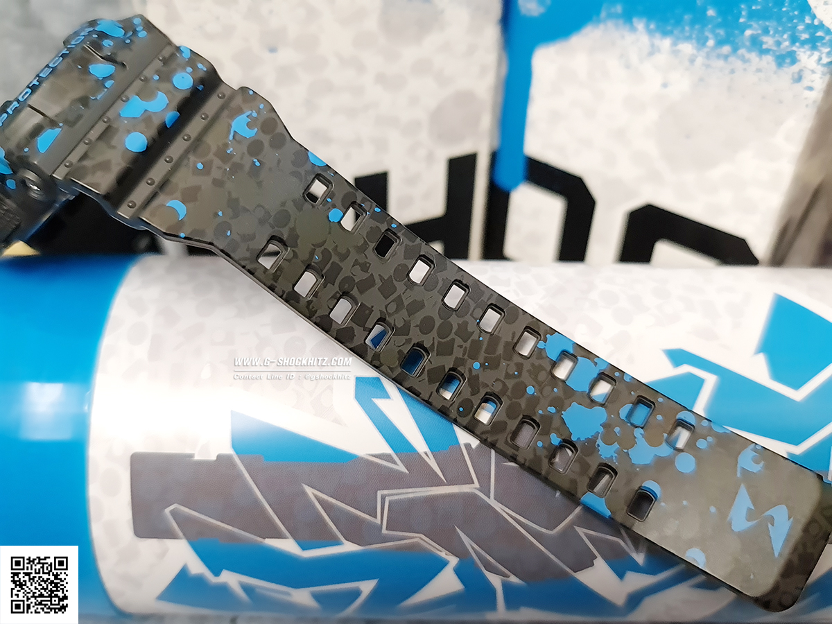 CASIO MID YEAR SALE G-SHOCK พร้อมส่ง นาฬิกาข้อมือ นาฬิกากันน้ำ นาฬิกาของแท้ ประกันศูนย์ CMG 1 ปี รุ่น GA-100ST-2A นาฬิกาสีน้้ำเงิน