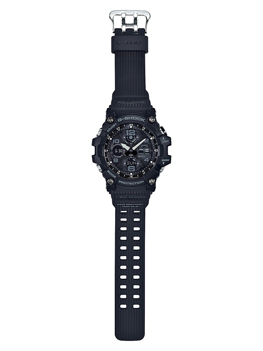 CASIO G-SHOCK นาฬิกาข้อมือ นาฬิกากันน้ำ นาฬิกาของแท้ ประกันศูนย์ CMG 1 ปี รุ่น GSG-100-1A นาฬิกาสีดำ