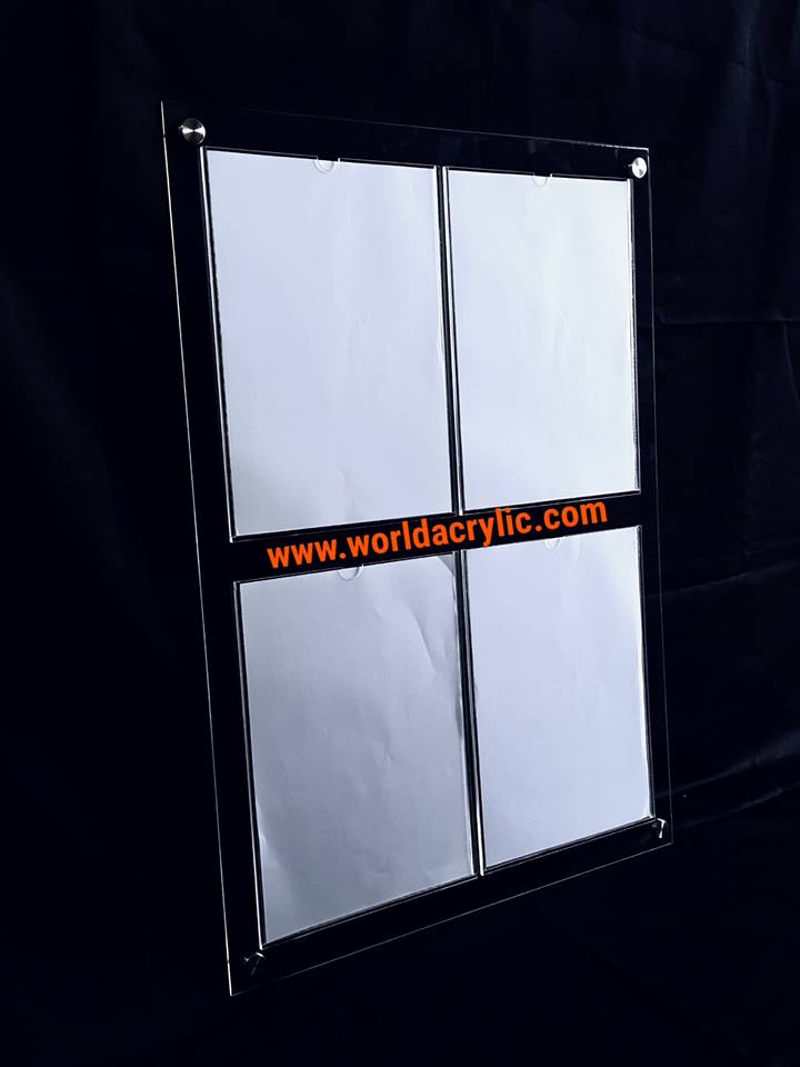 ป้ายประกาศขนาด A4 แบบ 4 ช่อง