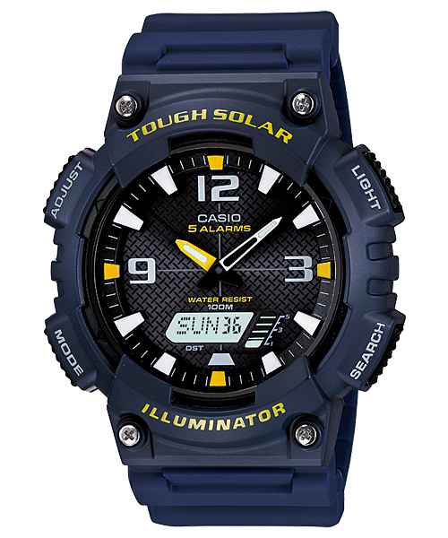 CASIO นาฬิกาคาสิโอ นาฬิกาข้อมือ นาฬิกากันน้ำ นาฬิกาของแท้ ประกันศูนย์ CMG 1 ปี รุ่น AQ-S810W-2A นาฬิกาสีกรม