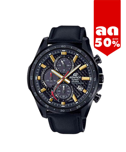 CASIO EDIFICE นาฬิกาข้อมือ นาฬิกากันน้ำ นาฬิกาของแท้ ประกันศูนย์ CMG 1 ปี รุ่น EQS-900CL-1A นาฬิกาสีดำ