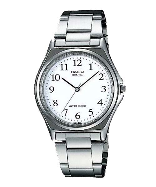 CASIO นาฬิกาคาสิโอ นาฬิกาข้อมือ นาฬิกากันน้ำ นาฬิกาของแท้ ประกันศูนย์ CMG 1 ปี รุ่น MTP-1130A-7B นาฬิกาสีเงิน