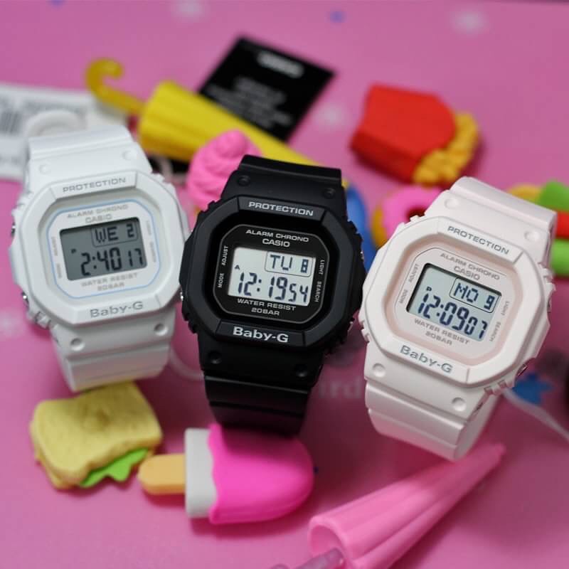 CASIO BABY-G นาฬิกาข้อมือ นาฬิกากันน้ำ นาฬิกาของแท้ ประกันศูนย์ CMG 1 ปี รุ่น BGD-560CU-7D นาฬิกาสีขาว