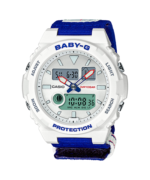 CASIO BABY-G นาฬิกาข้อมือ นาฬิกากันน้ำ นาฬิกาของแท้ ประกันศูนย์ CMG 1 ปี รุ่น BAX-125-2A นาฬิกาขาว