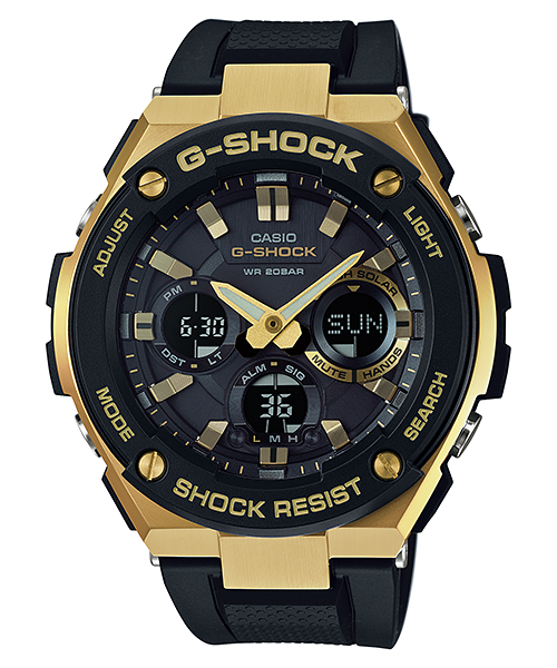 CASIO G-SHOCK นาฬิกาข้อมือ นาฬิกากันน้ำ นาฬิกาของแท้ ประกันศูนย์ CMG 1 ปี รุ่น GST-S100G-1A นาฬิกาสีดำ