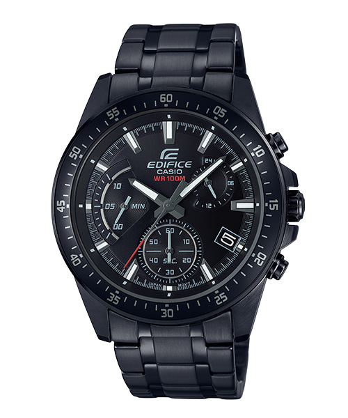 CASIO EDIFICE นาฬิกาข้อมือ นาฬิกากันน้ำ นาฬิกาของแท้ ประกันศูนย์ CMG 1 ปี รุ่น EFV-540DC-1A นาฬิกาสีดำ