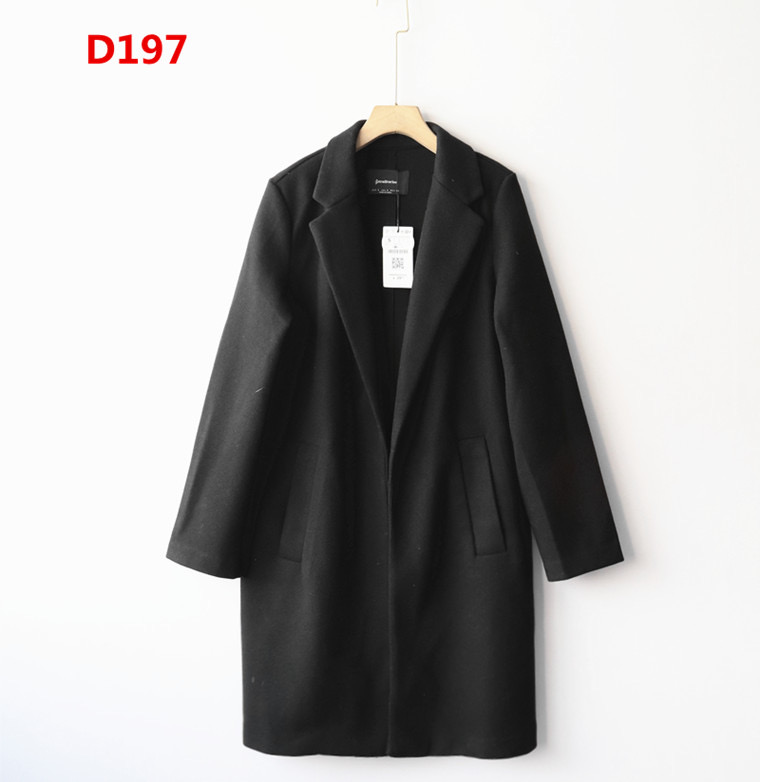 เสื้อโค้ท เสื้อโค้ทกันหนาว โค้ทวูล tailored knot coat สีเบจ แบรนด์ STRADIVARIUS สำเนา