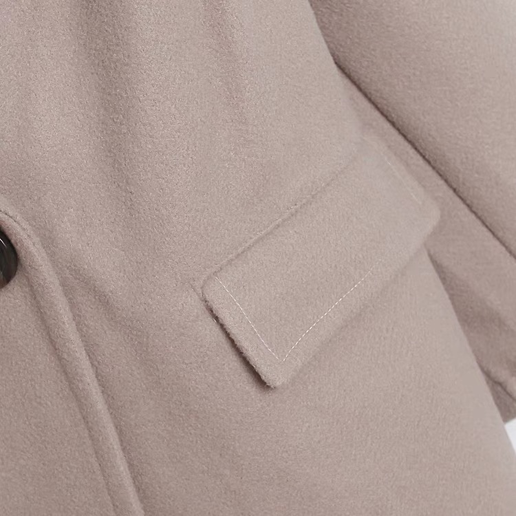 เสื้อโค้ทวูล Trench coat เสื้อโค้ทเฟอร์ โค้ทสักหลาดสีเทาอ่อน แบรนด์ RAY CASSIN