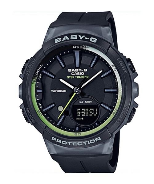 CASIO BABY-G นาฬิกาข้อมือ นาฬิกากันน้ำ นาฬิกาของแท้ ประกันศูนย์ CMG 1 ปี รุ่น BGS-100-1A นาฬิกาสีดำ
