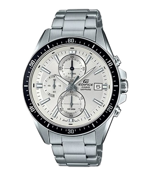 CASIO EDIFICE นาฬิกาข้อมือ นาฬิกากันน้ำ นาฬิกาของแท้ ประกันศูนย์ CMG 1 ปี รุ่น EFR-S565D-7A นาฬิกาสีเงิน