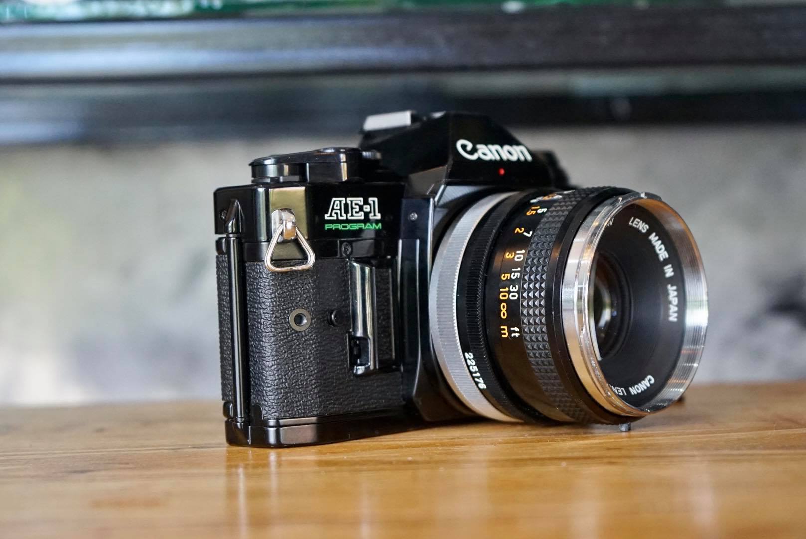 CANON AE1 PROGRAM CANON LENS FD50MM.F1.8