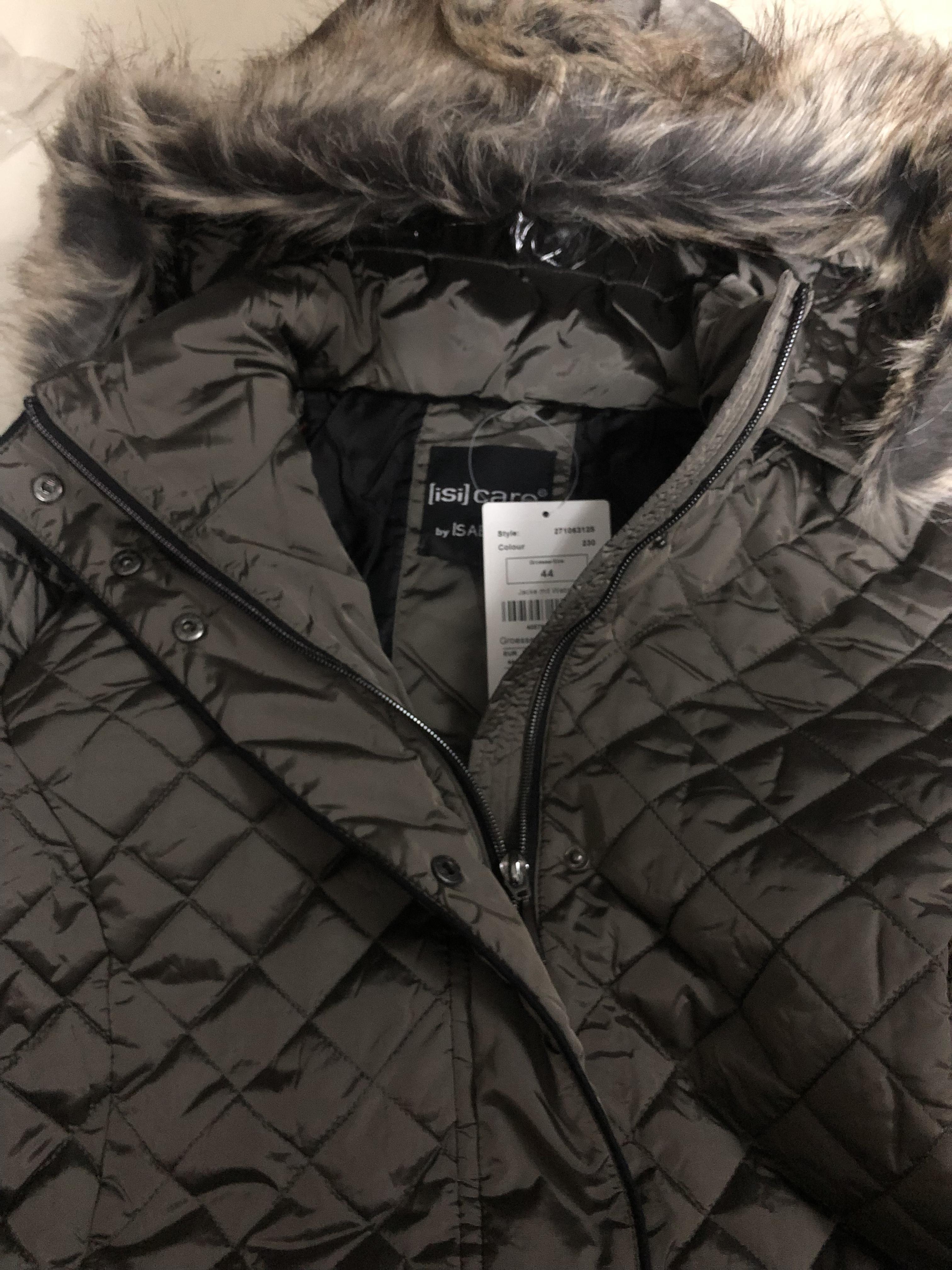 Isabell เสื้อกันหนาว ติดฮูท เสื้อcoat แบรนด์ แต่งซับขนอุ่นด้านใน Isabell ขนเฟอร์ &ฮู้ดถอดได้ค่ะ น้ำตาลอมเทา