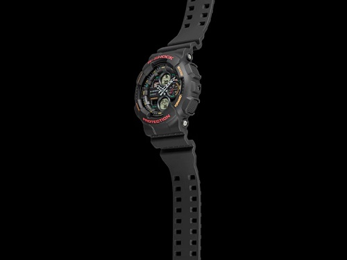 CASIO G-SHOCK นาฬิกาข้อมือ นาฬิกากันน้ำ นาฬิกาของแท้ ประกันศูนย์ CMG 1 ปี รุ่น GA-140-1A4 นาฬิกาสีดำ