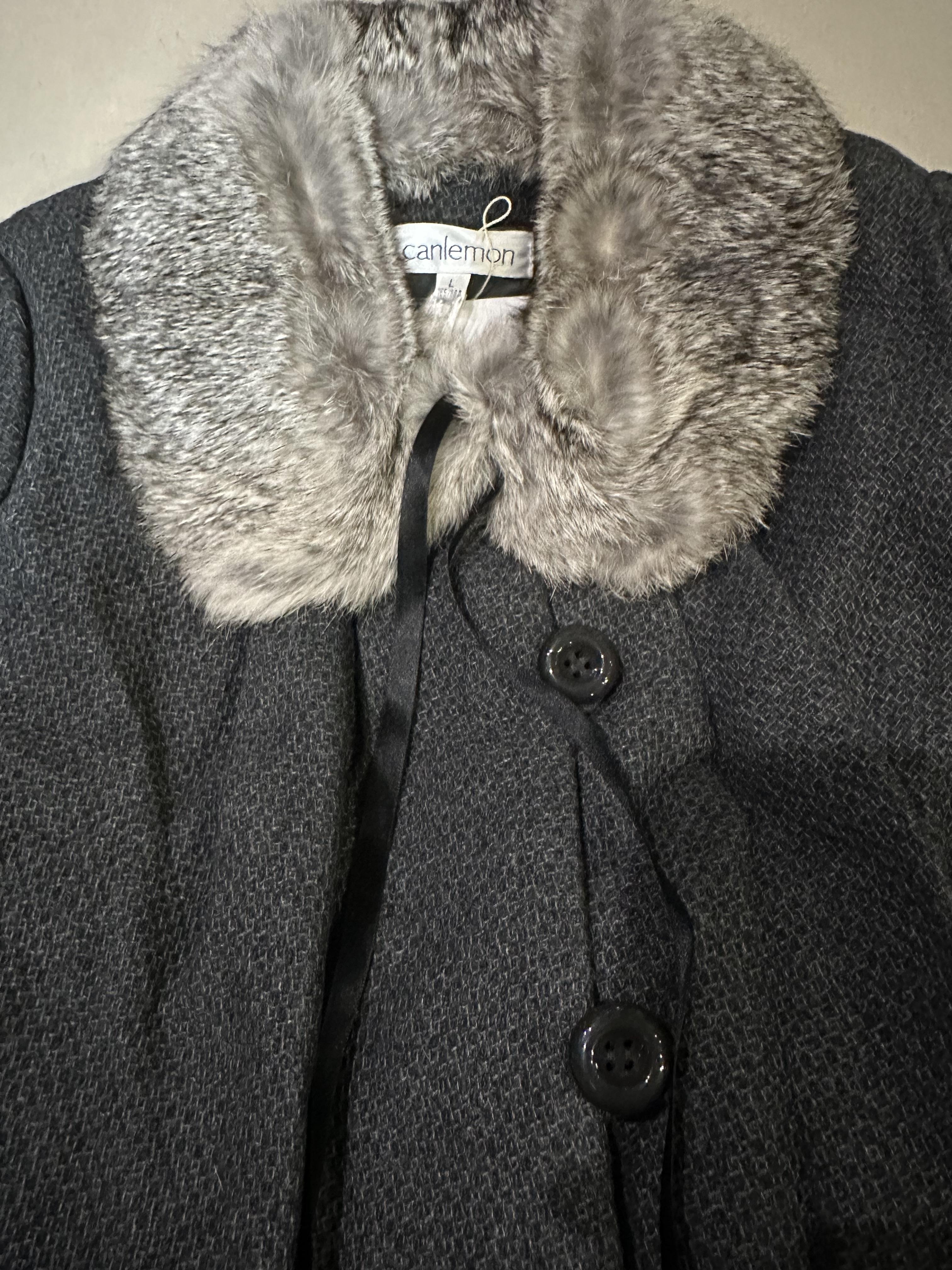 เสื้อโค้ท peacoat เสื้อโค้ทเฟอร์ แบรนด์ canlemon