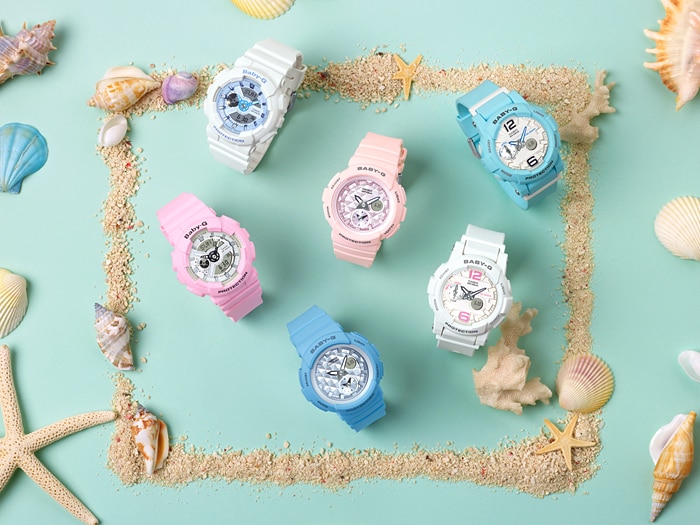 CASIO BABY-G นาฬิกาข้อมือ นาฬิกากันน้ำ นาฬิกาของแท้ ประกันศูนย์ CMG 1 ปี รุ่น BA-110BE-7A นาฬิกาสีขาว