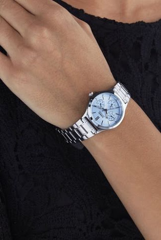 CASIO MID YEAR SALE นาฬิกาคาสิโอ พร้อมส่ง นาฬิกาข้อมือ นาฬิกากันน้ำ นาฬิกาของแท้ BTS ประกันศูนย์ CMG 1 ปี รุ่น LTP-V300D-2A นาฬิกาสีเงิน