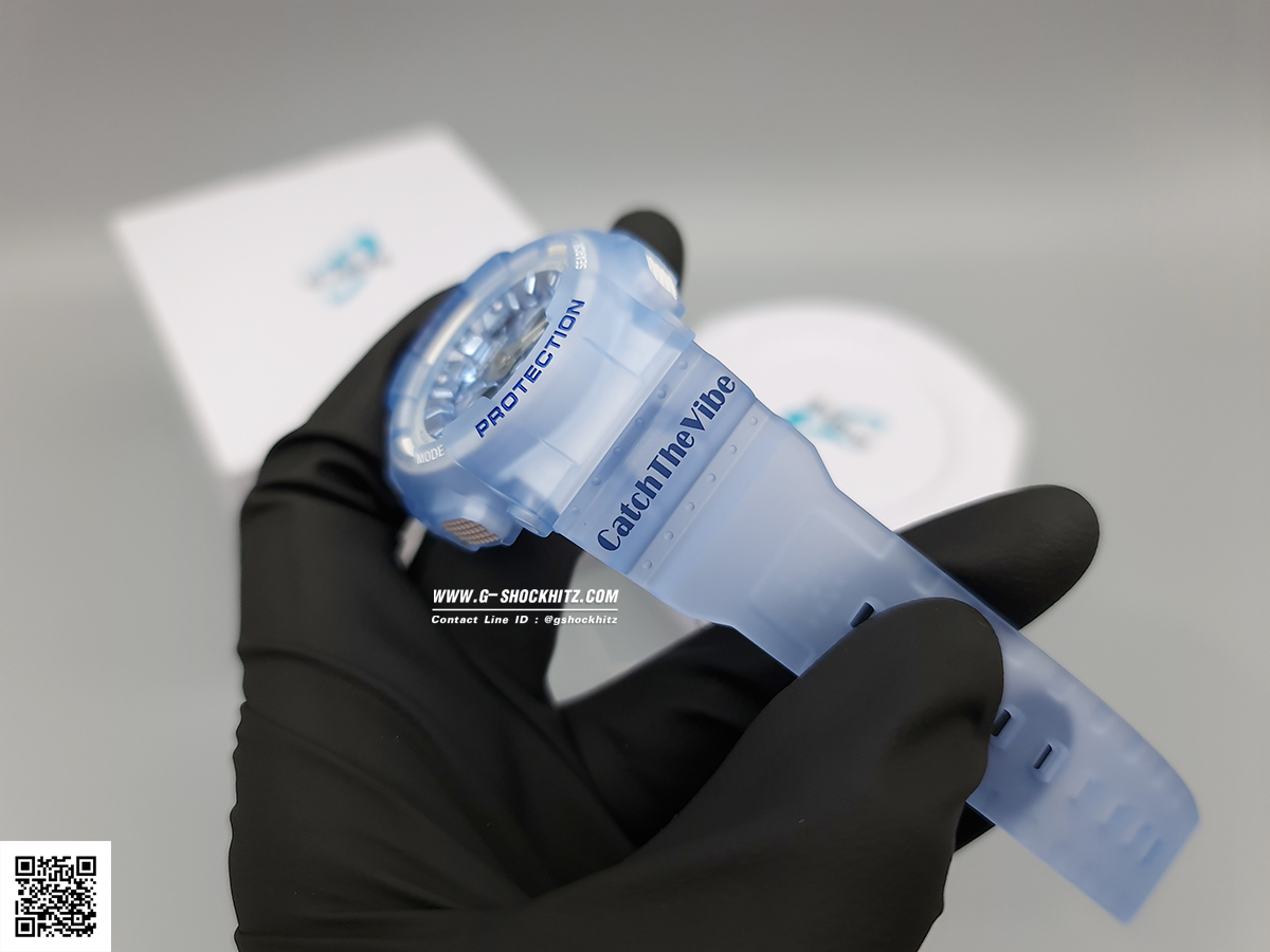 CASIO BABY-G นาฬิกาข้อมือ นาฬิกากันน้ำ นาฬิกาของแท้ ประกันศูนย์ CMG 1 ปี รุ่น BA-130CV-2A นาฬิกาสีฟ้า